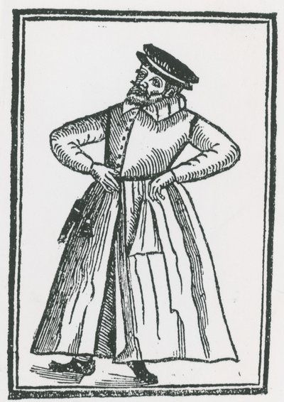 Robert Armin (1563-1615), oyuncu by English School