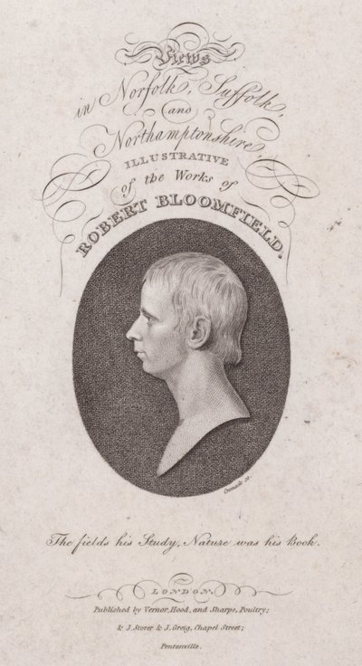 Robert Bloomfield, İngiliz şair (gravür) by English School