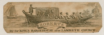 Roberts, Lambeth Kilisesi yakınlarındaki Kings Bargehouse tarafından by English School