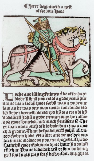 Robin Hood (daha sonra renklendirme) by English School