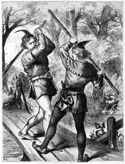 Robin Hood ve Küçük John by English School