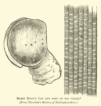 Robin Hoods Şapkası ve Sandalyesinin bir parçası by English School