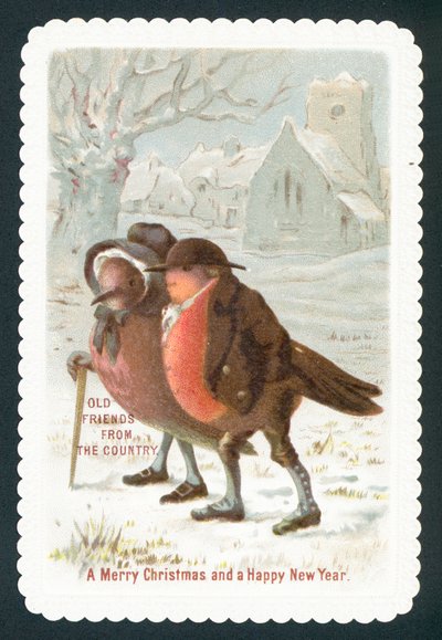 Robins kıyafet giyiyor, Noel Kartı by English School