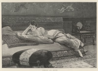 Romantizm ve Dinlenme (gravür) by English School