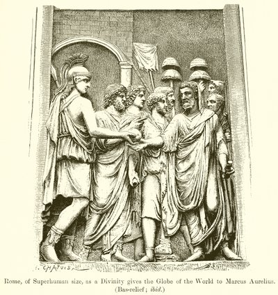 İnsanüstü Boyutta Roma, bir İlahiyat olarak Dünya Küresini Marcus Aurelius