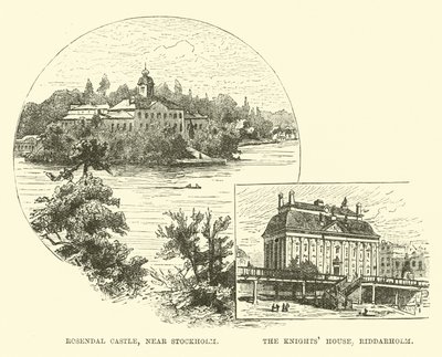 Stockholm yakınlarındaki Rosendal Kalesi; Şövalyeler Evi, Riddarholm by English School