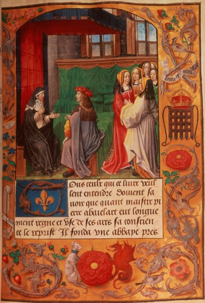 Roy 16 F II f.137 Abbess ve öğrencisi, 