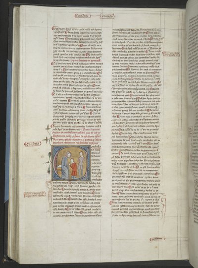 Kraliyet 6 E VI f. 354v İtiraf (İtiraf), James le Palmer