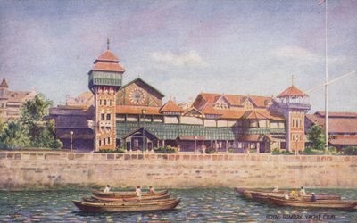 Bombay Kraliyet Yat Kulübü (renkli lito) by English School