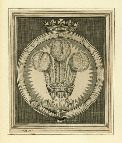 Kraliyet sloganı. Honi Soit Qui Mal Y Düşün by English School