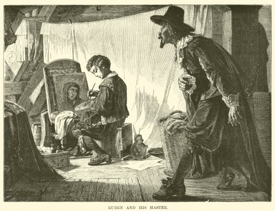 Ruben ve ustası (gravür) by English School