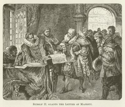 Rudolf II Majesteleri Mektubu verir by English School