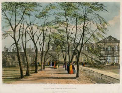 Avenue on the Parade, Tower of London Fire, 1841 by English School