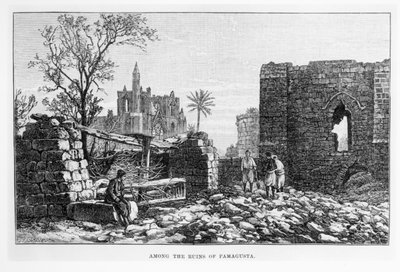 Büyülü Bir Adadan, Kıbrıs, Gazimağusa Harabeleri, W.H. Mallock, 1889
