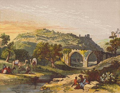 Samiriye Harabeleri (renkli taş baskı) by English School
