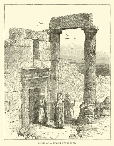 Bir Yahudi sinagogunun kalıntıları by English School