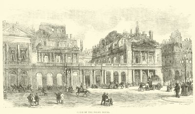 Palais Royal Harabeleri, Mayıs 1871 by English School