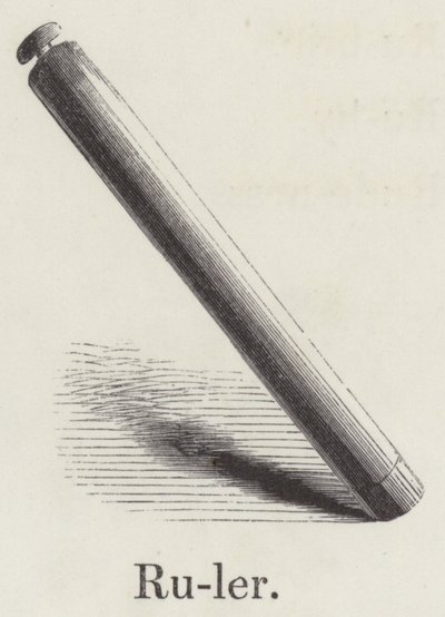 Cetvel (gravür) by English School
