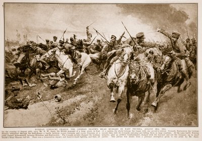 Rus Kazakları Alman Ölümlerini Suçluyor Hussars Başı, 1914-19 by English School