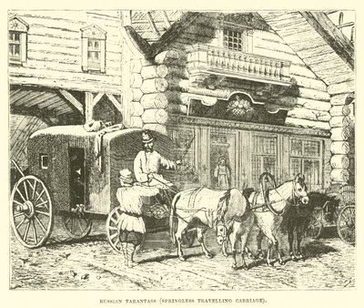 Rus Tarantas, yaysız seyahat arabası by English School
