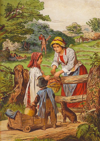 Rustik sahne (renkli lito) by English School