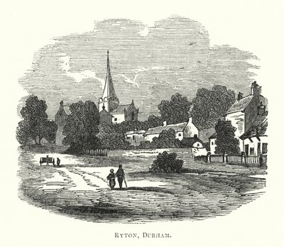 Ryton, Durham (gravür) by English School