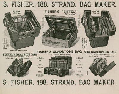 S Fisher, 188 Strand, Çanta Yapıcı by English School