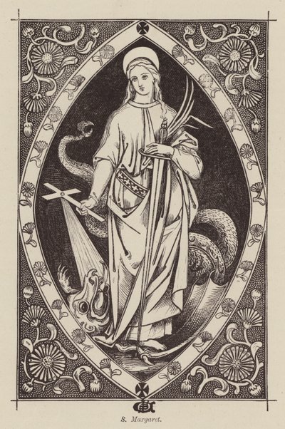 S Margaret (gravür) by English School