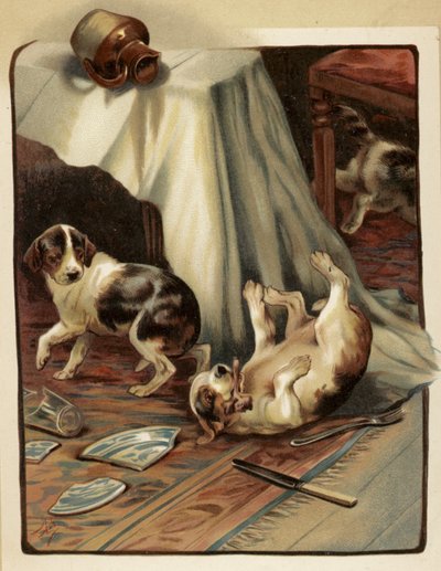 Hüzünlü Son (chromolitho) by English School