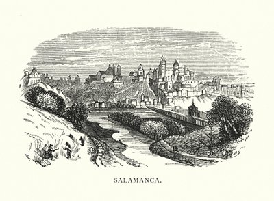 Salamanca (gravür) by English School
