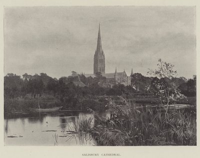 Salisbury Katedrali (gravür) by English School