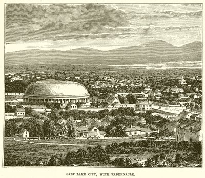 Tabernacle ile Salt Lake City, by English School