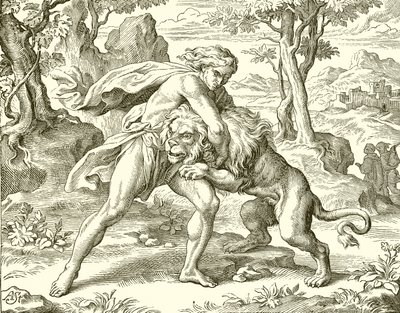 Samson ve aslan by English School