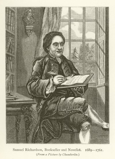 Samuel Richardson, Kitapçı ve Romancı by English School