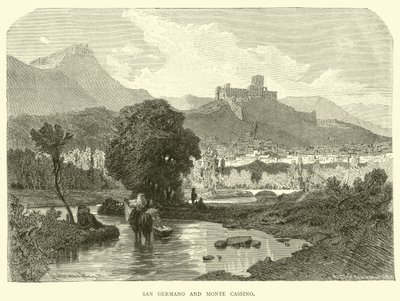 San Germano ve Monte Cassino by English School