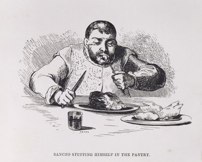 Sancho Kendini Kilerde Dolduruyor, III. Perde, İngiltere