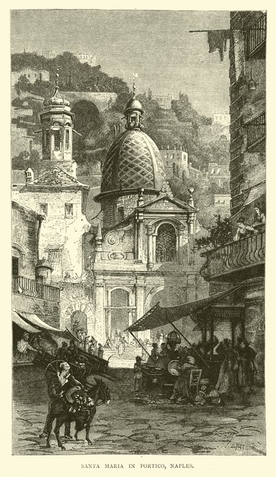 Santa Maria, Portico, Napoli by English School