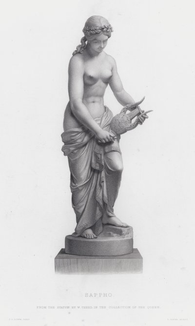Sappho (gravür) by English School