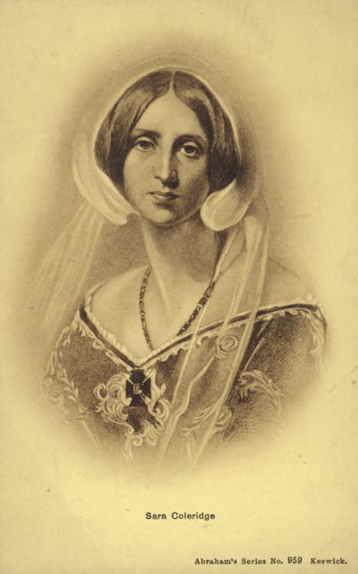 Sara Coleridge (1802-1852), İngiliz yazar ve çevirmen (lito) by English School