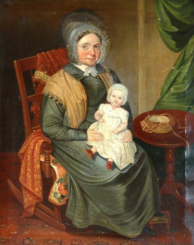 Çocuklu Sarah Barrett by English School