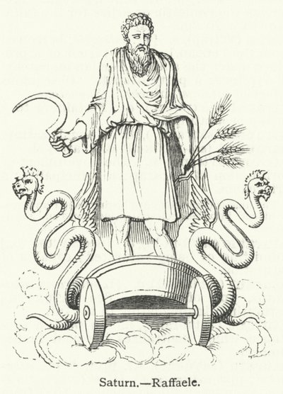 Satürn (gravür) by English School