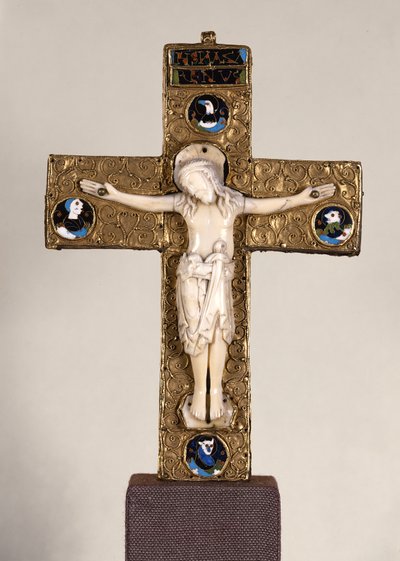 Sakson Haçı, Anglo-Sakson, c.1000 (fildişi ve altın) by English School