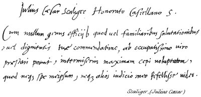 Scaliger, Jül Sezar by English School