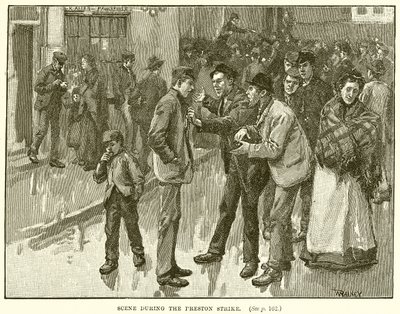 Preston Strike sırasında sahne by English School