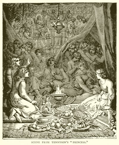 Tennysons Prensesi'nden bir sahne by English School
