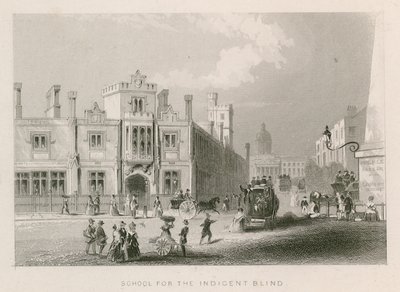Indegent Blind Okulu, St Georges Field, Southwark, Londra by English School