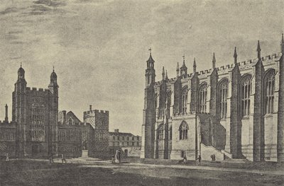 1814 yılında okul bahçesi (gravür) by English School