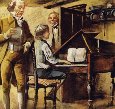 Schubert, 1797'de Viyana'da doğdu. by English School