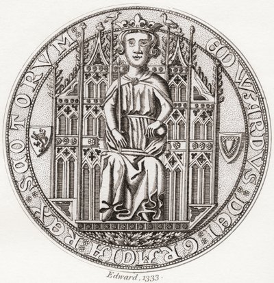 Edward Balliol Mührü, yak. 1283-1367. by English School