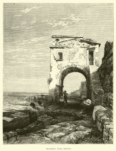 Savona yakınlarındaki deniz kıyısı by English School